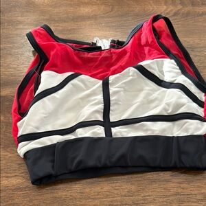 Tiger Friday. Block color dance Bra. Great convention top, Adult XS